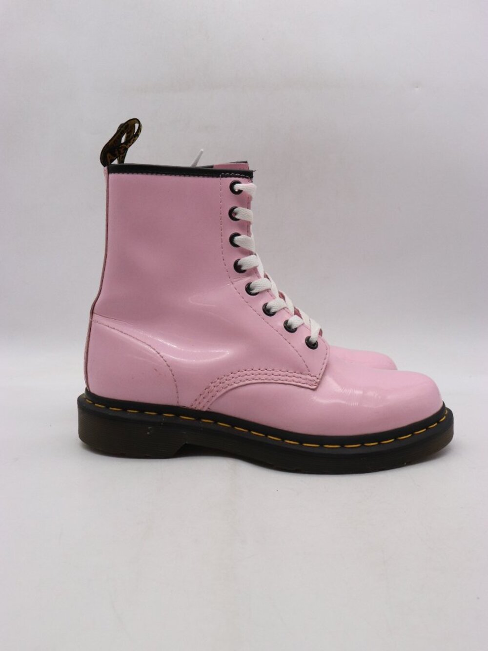 Doc Dr. Martens 1460 Women's Size 8 Pink Patent Leather 8-Eye Boots